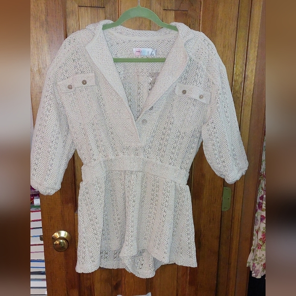 Free People Ryan Romper in Cream NWOT XS - Picture 5 of 10